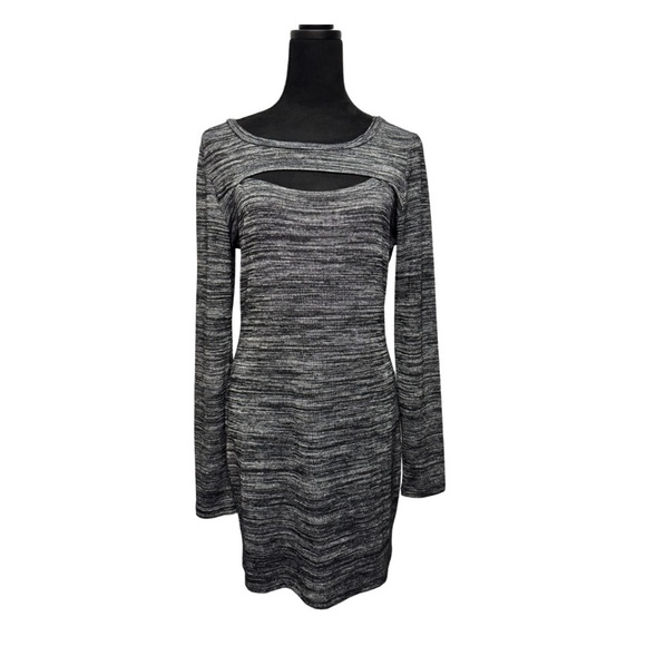 💎 Seven Sisters Long Sleeve Heathered Dress - Picture 2 of 9